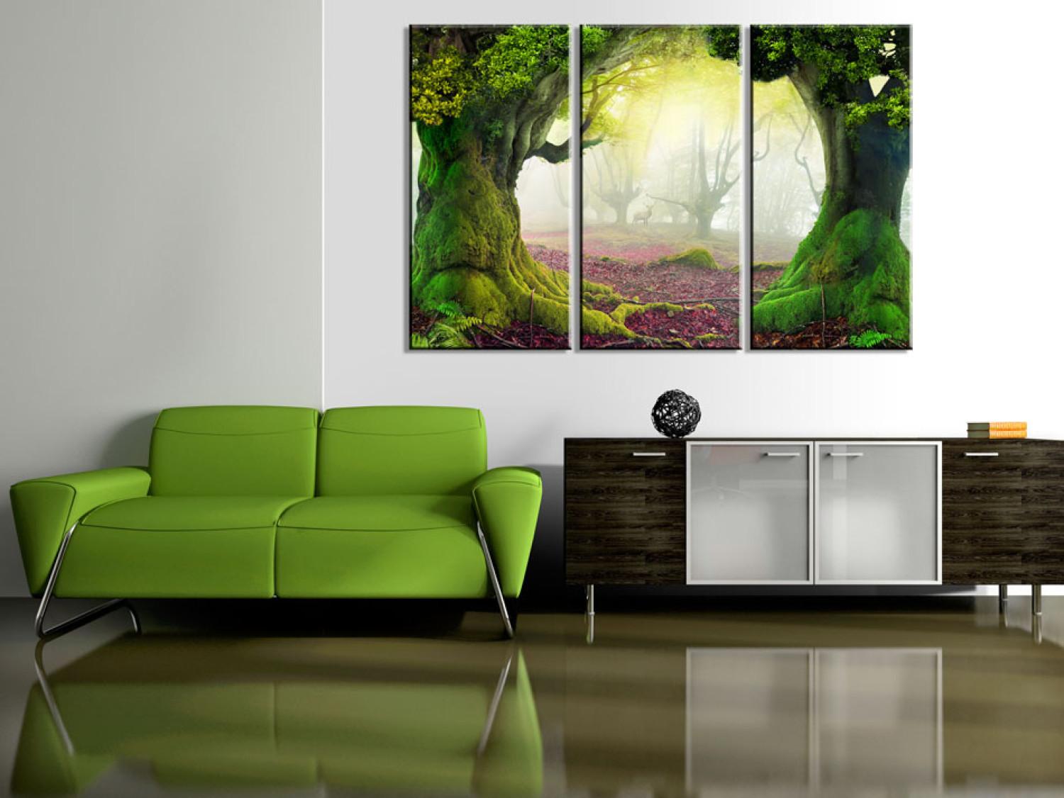 Canvas Mysterious forest - triptych