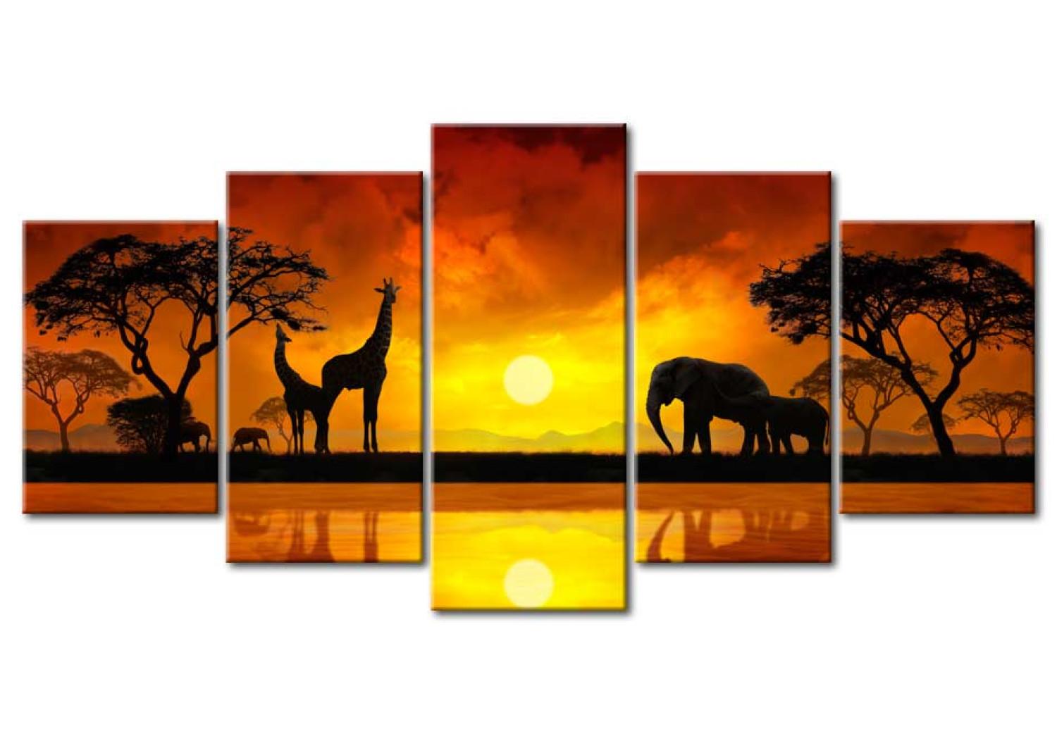 Canvas Savanna - sunset