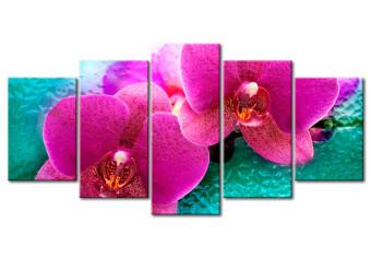 Canvas Exotic orchids