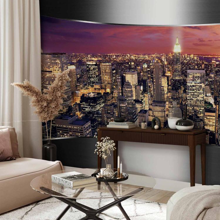 Wall Mural New York City Architecture - Panorama of Skyscrapers at Sunset