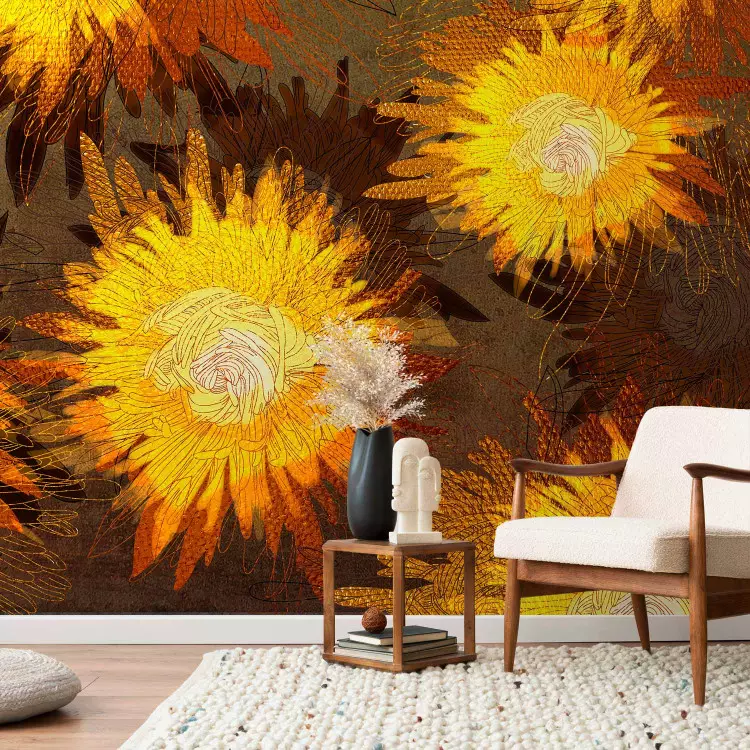 Wall Mural Sunflower dance