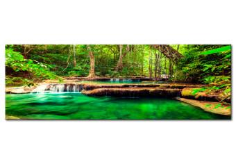 Canvas Emerald Waterfall