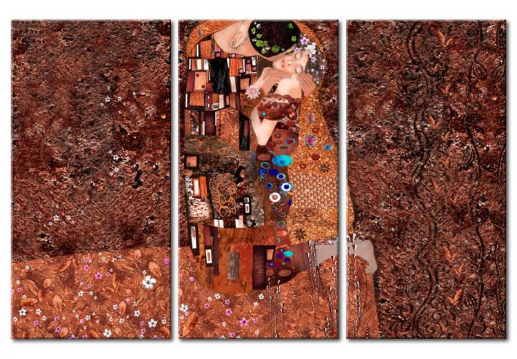 Canvas Print Klimt inspiration - The Color of Love