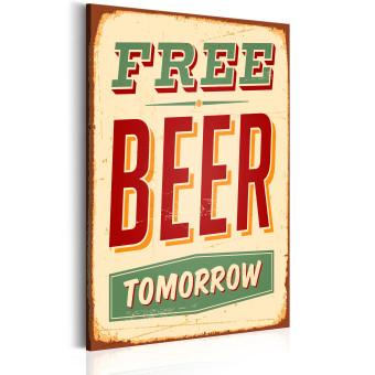 Canvas Free Beer Tomorrow
