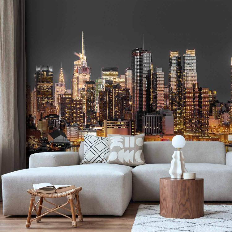 Wall Mural Twilight over Manhattan - cityscape of skyscrapers in New York City