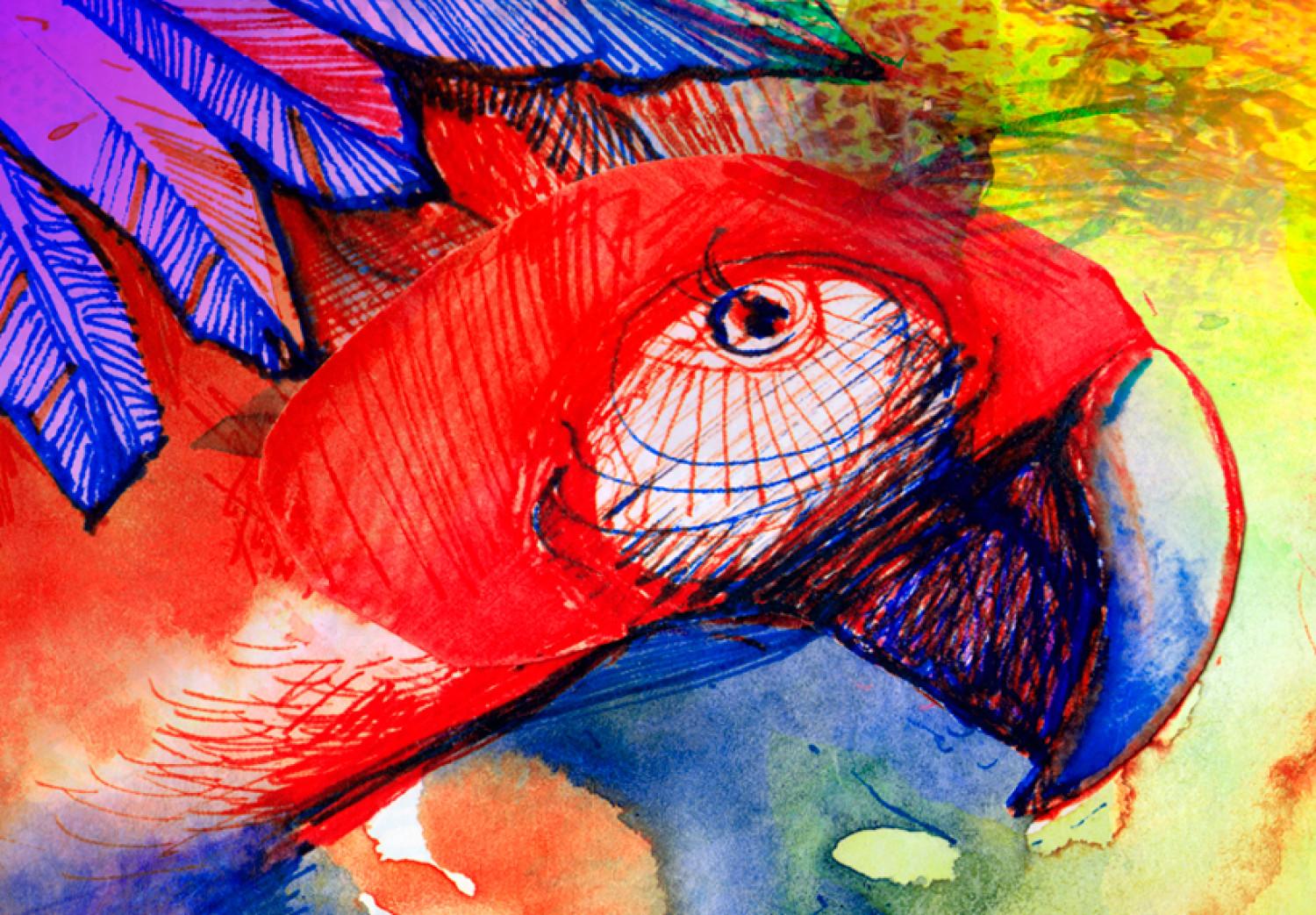 Canvas Colourful Parrot