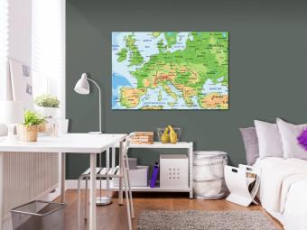 Canvas Map of Europe