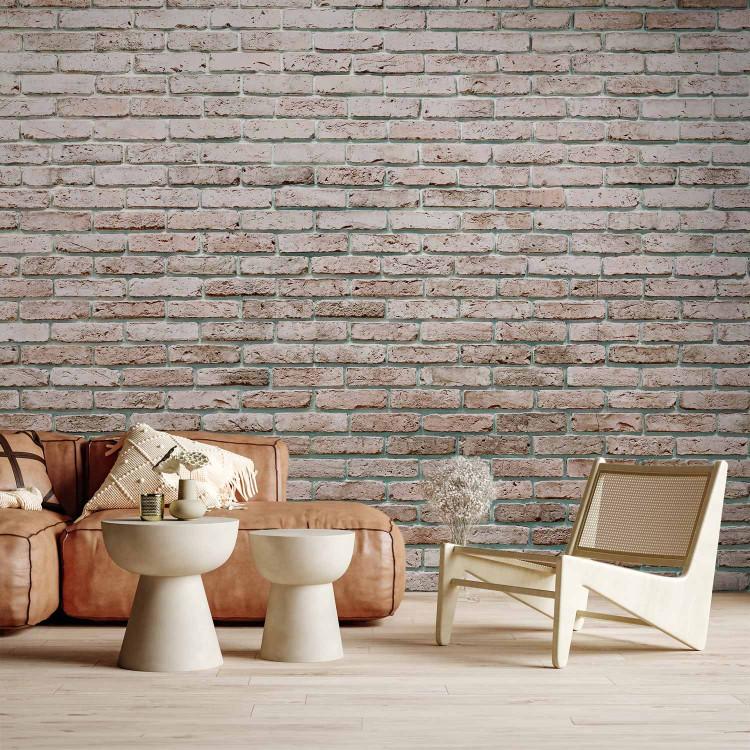 Wall Mural Elegance - industrial motif in brick texture with painted effect