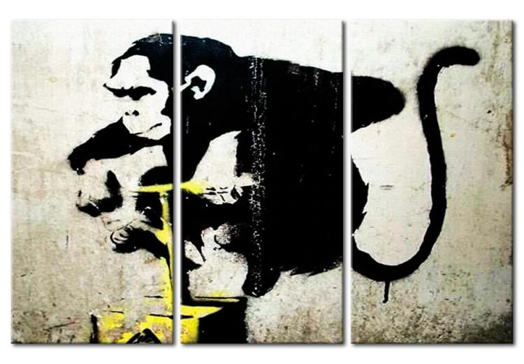 Canvas Print Monkey TNT Detonator by Banksy 