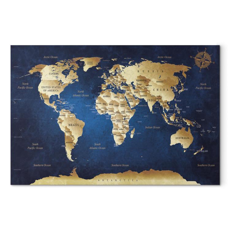 World Map: The Dark Blue Depths