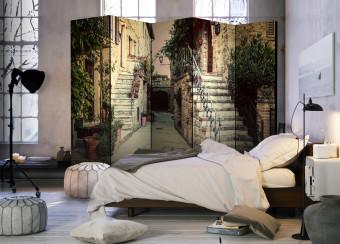 Room Divider Tuscan Memories II - summer city architecture in Italy
