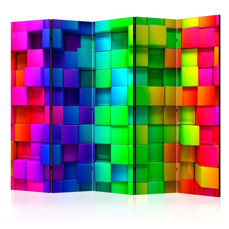 Room Divider Colourful Cubes II [Room Dividers]