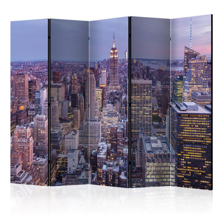 Evening City II - skyline panorama of Manhattan skyscrapers in New York