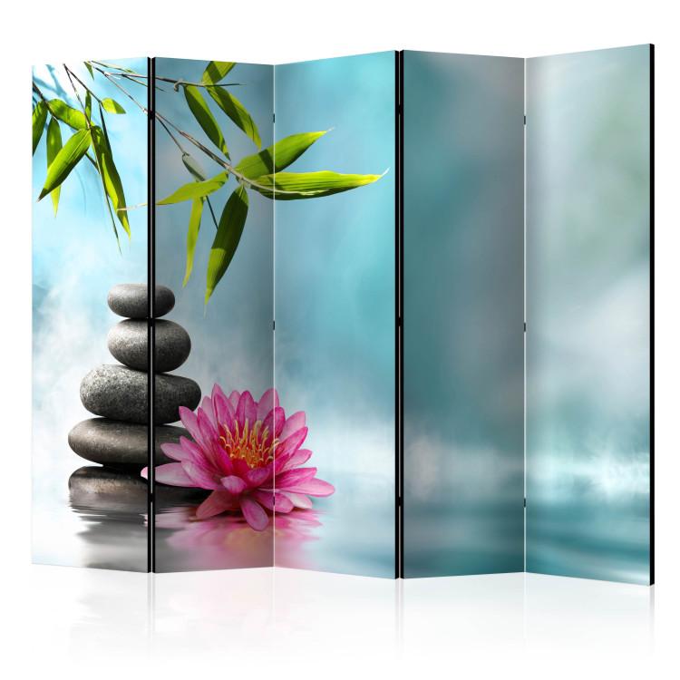 Room Divider Water Lily and Zen Stones II [Room Dividers]