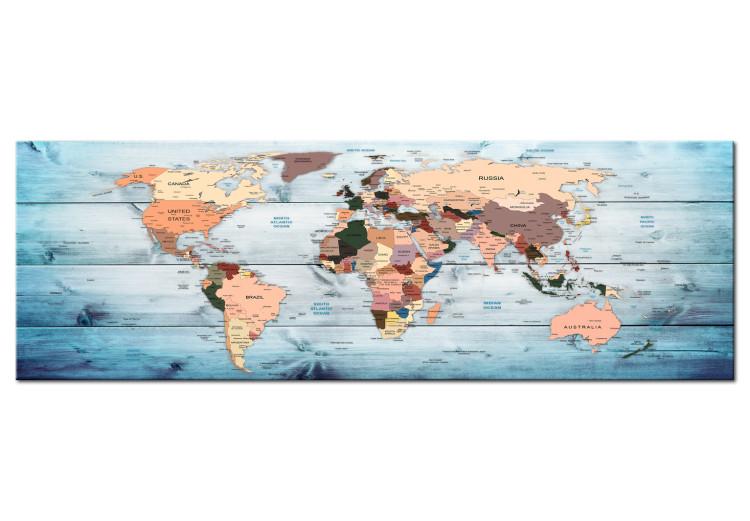 Canvas Print World Maps: Sapphire Travels