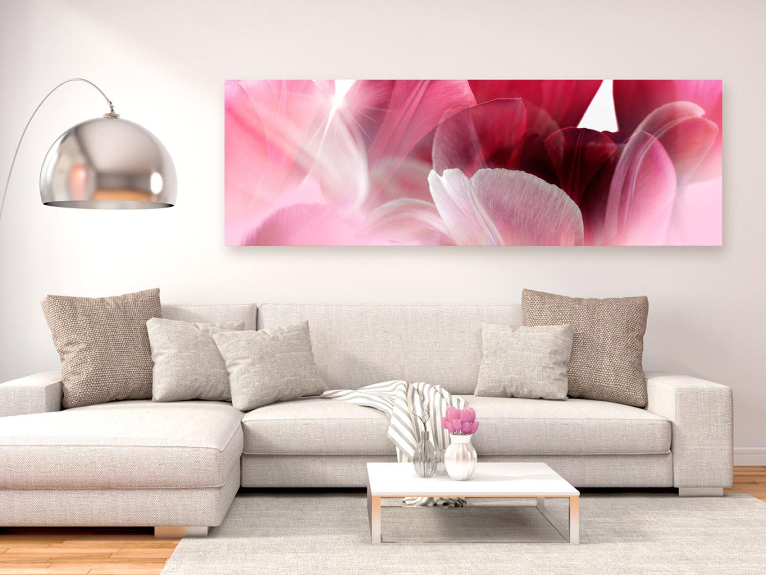 Canvas Flowers: Pink Tulips