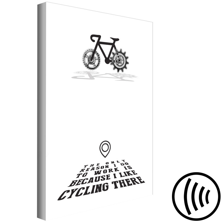 Canvas Every reason is good - an inscription with the motive of cycling 122800 additionalImage 6