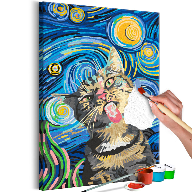 Paint by Number Kit Freaky Cat 135200 additionalImage 3