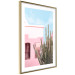 Poster Miami Cactus - A Pink Holiday Home Against a Blue Sky and Light 144500 additionalThumb 10