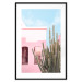 Poster Miami Cactus - A Pink Holiday Home Against a Blue Sky and Light 144500 additionalThumb 18