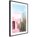 Poster Miami Cactus - A Pink Holiday Home Against a Blue Sky and Light 144500 additionalThumb 9