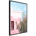 Poster Miami Cactus - A Pink Holiday Home Against a Blue Sky and Light 144500 additionalThumb 11