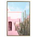 Poster Miami Cactus - A Pink Holiday Home Against a Blue Sky and Light 144500 additionalThumb 17