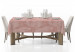 Tablecloth Pink wine - graphic leaves in shades of pink in glamour style 147200 additionalThumb 2