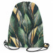Backpack Gold-green leaves - a floral pattern 147400