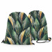 Backpack Gold-green leaves - a floral pattern 147400 additionalThumb 3