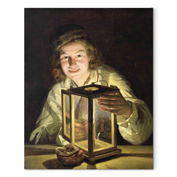 Canvas The Young Stableboy with a Stable Lamp 154100