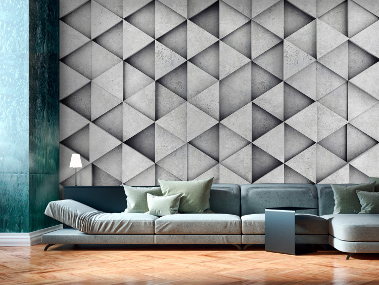 Wall Mural Grey Triangles 91900