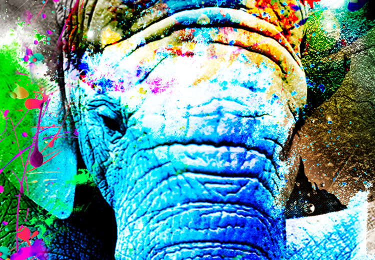 Canvas Colorful Elephants (1 Part) Wide 128410 additionalImage 5