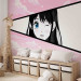 Wall Mural Manga Style Girl - Comic Book Character Against a Pink Sky Background 145510 additionalThumb 5