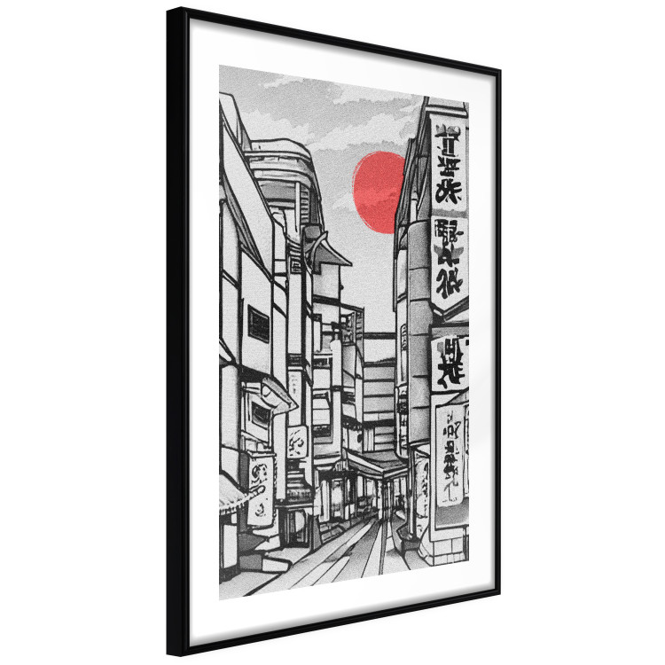 Poster Street in Japan - Asian Style Black and White City Architecture 145520 additionalImage 8