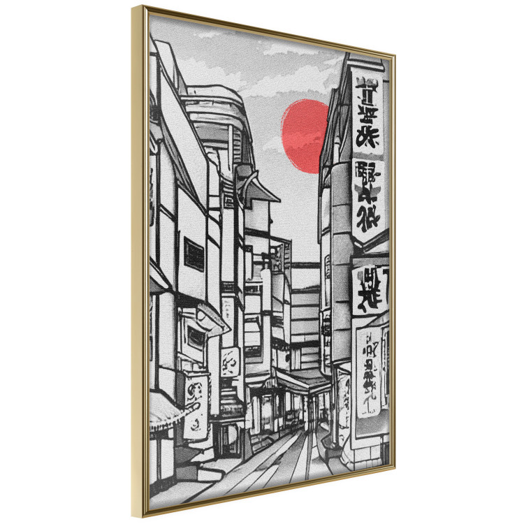 Poster Street in Japan - Asian Style Black and White City Architecture 145520 additionalImage 6
