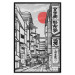 Poster Street in Japan - Asian Style Black and White City Architecture 145520 additionalThumb 16