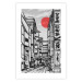 Poster Street in Japan - Asian Style Black and White City Architecture 145520 additionalThumb 17