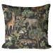 Decorative Microfiber Pillow Wild biodiversity - a design with animal and botanical motifs cushions 146820