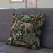 Decorative Microfiber Pillow Wild biodiversity - a design with animal and botanical motifs cushions 146820 additionalThumb 3