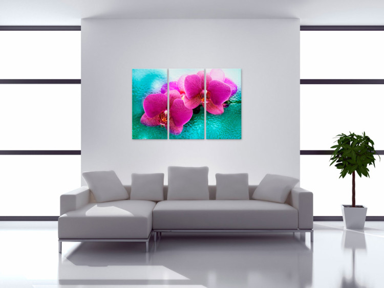 Canvas Turquoise and orchid 58720 additionalImage 3