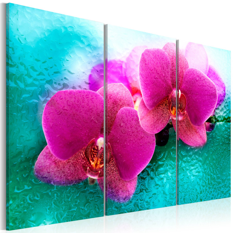 Canvas Turquoise and orchid 58720 additionalImage 2