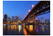 Wall Mural Urban architecture of Vancouver - city at night with skyscrapers and bridge 97220 additionalThumb 1