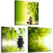 Canvas Green Orient by Water (3-part) - Exotic Zen of Flower Nature 122830 additionalThumb 2