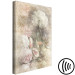 Canvas Still life vintage - delicate flowers on a gray background 135930 additionalThumb 6