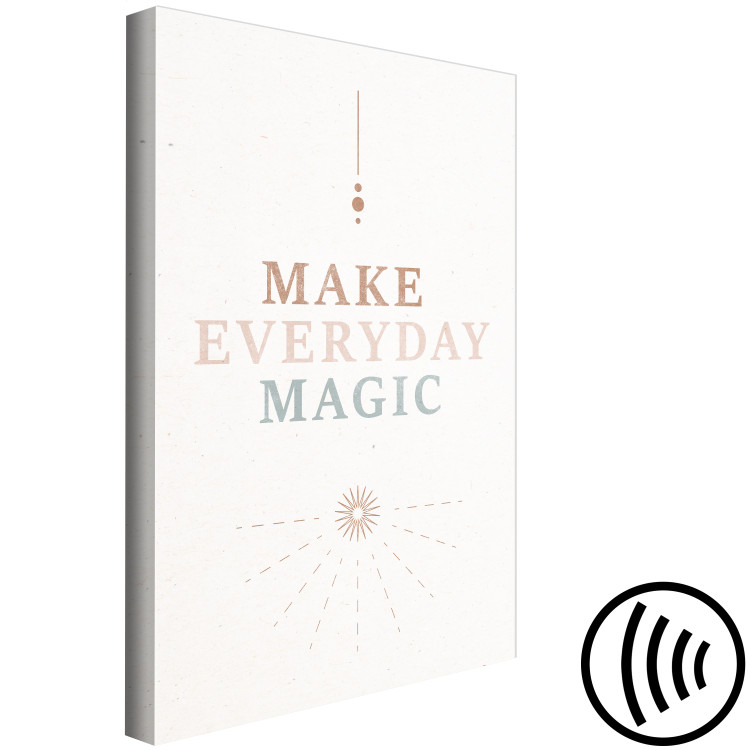 Canvas Everyday Magic - Motivating Inscription in Soft Shades 146030 additionalImage 6