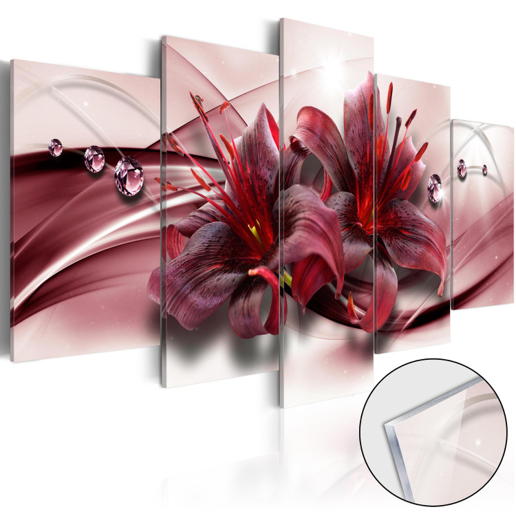 Acrylic Print Pink Lily [Glass] 93730