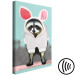 Canvas Raccoon disguised as a hare - a funny animal theme for a child's room 123040 additionalThumb 6