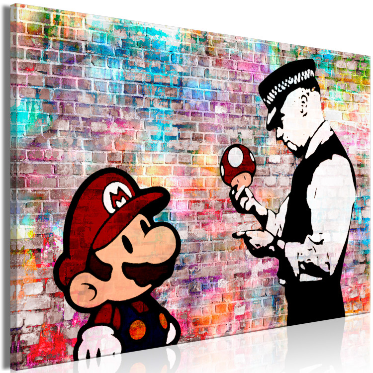 Large Canvas Rainbow Brick (Banksy) [Large Format] 137540 additionalImage 2