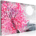 Canvas Japanese Views - Landscape With Mount Fuji and a Pink Tree 145740 additionalThumb 2